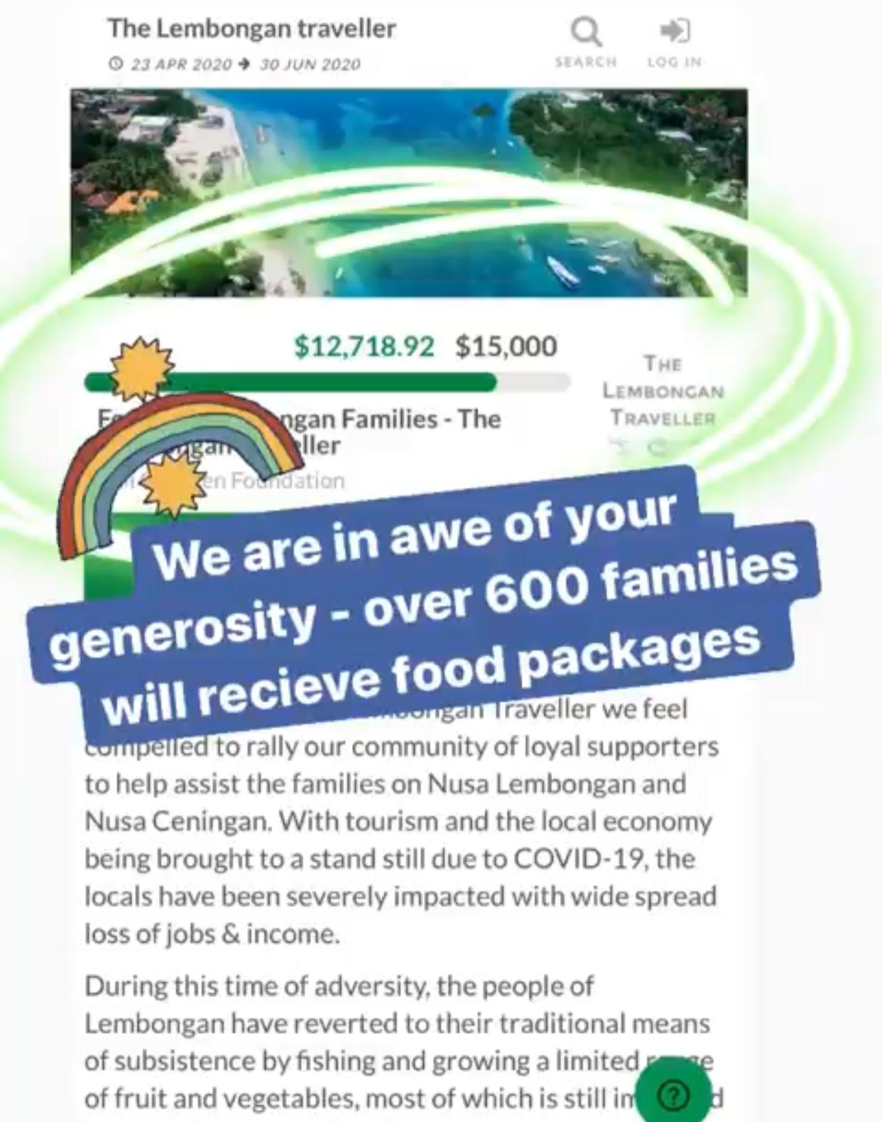 Food for Lembongan Families